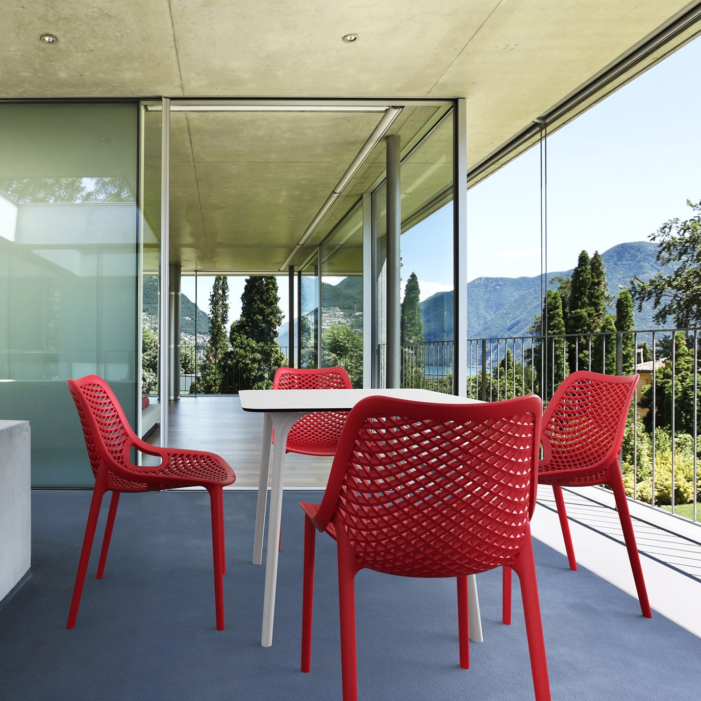 Air Red Dining Set